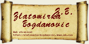 Zlatomirka Bogdanović vizit kartica